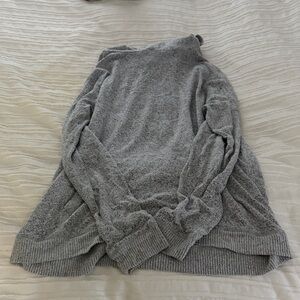 Cozy Gray Cowl Neck Sweater